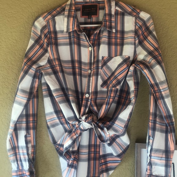 Plaid Soft Button Up - Picture 5 of 6